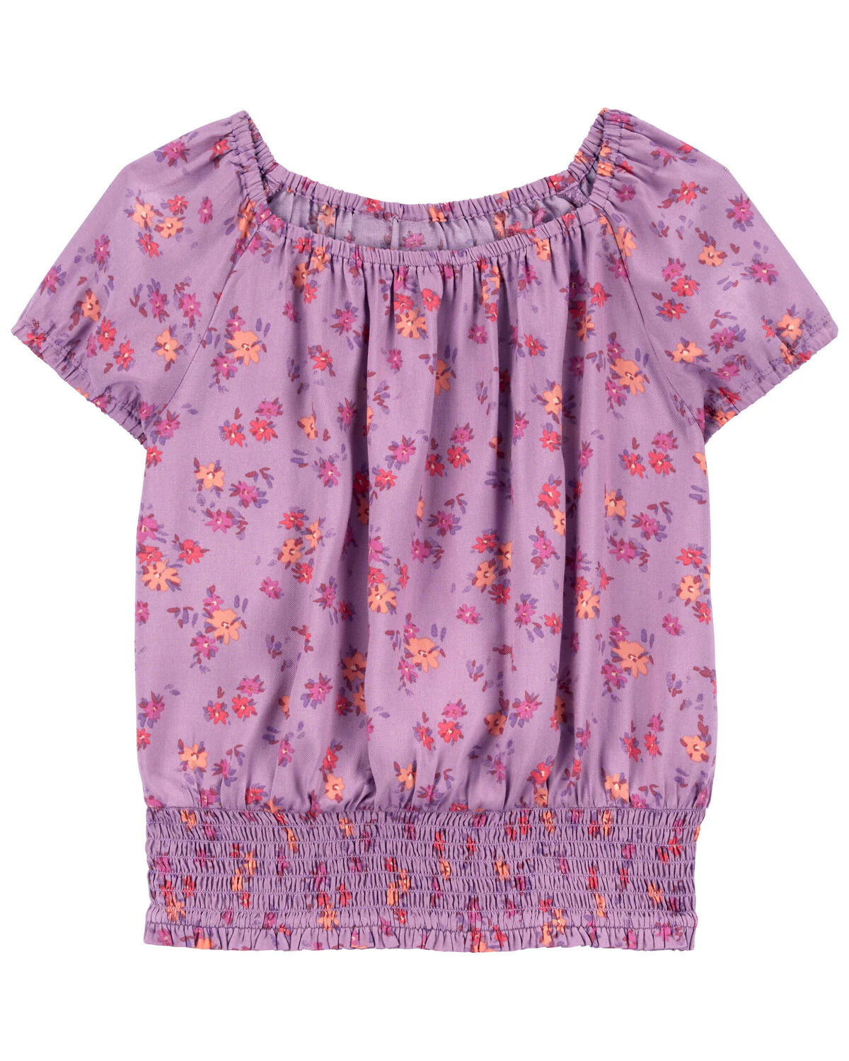 Oshkosh Kid LENZING™ ECOVERO™ Floral Print Smocked Top with Skort