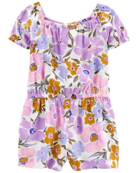 Oshkosh Toddler Floral Print LENZING™ ECOVERO™ Romper