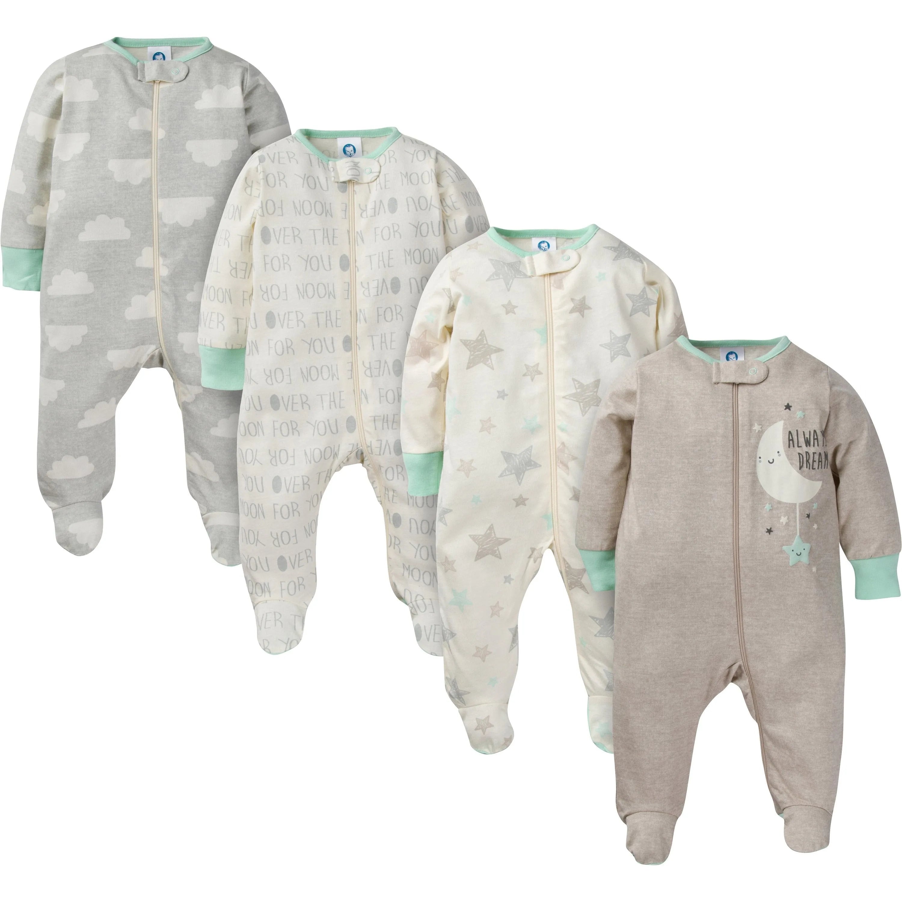 4-Pack Baby Neutral Elephants Sleep N' Play