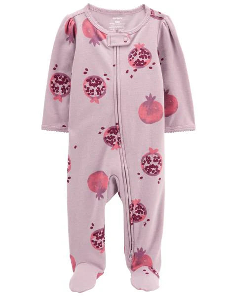 Carter's Baby Pomegranate 2-Way Zip Cotton Sleep & Play