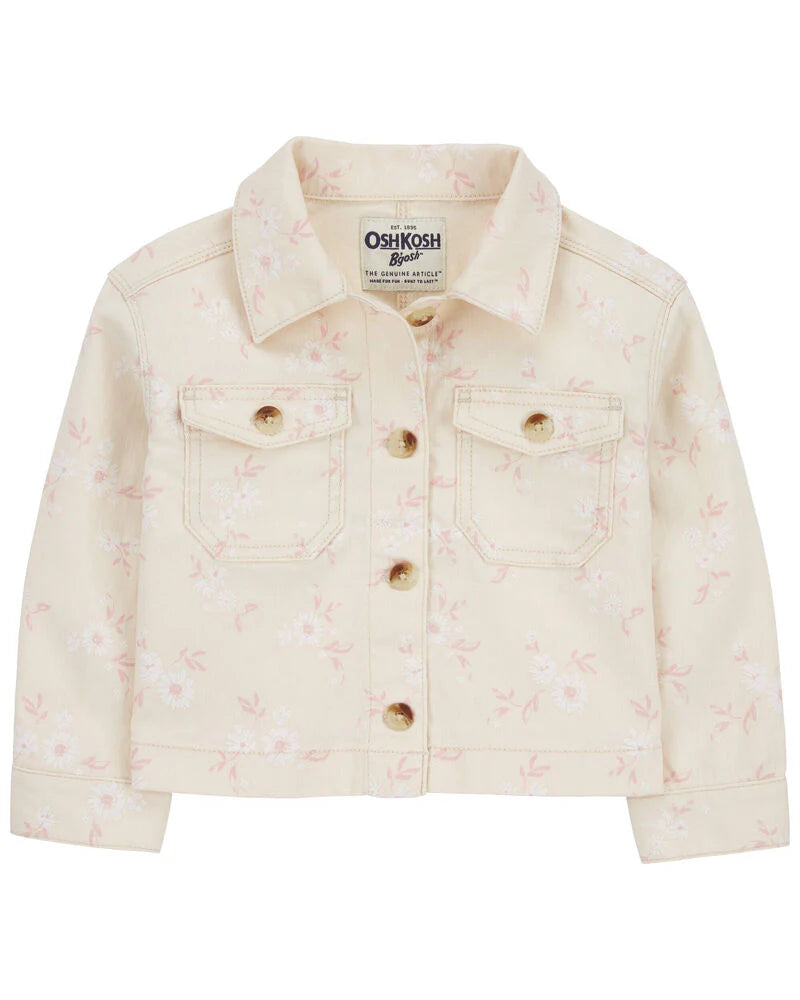 Oshkosh Floral Print Denim Jacket