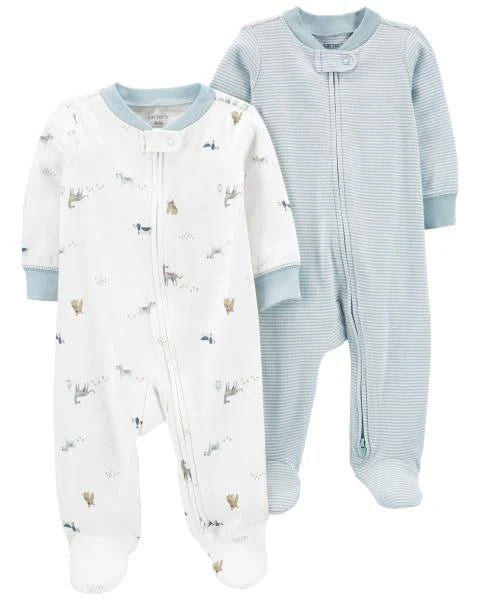 Carter's Baby 2-Pack Zip-Up Sleep & Plays