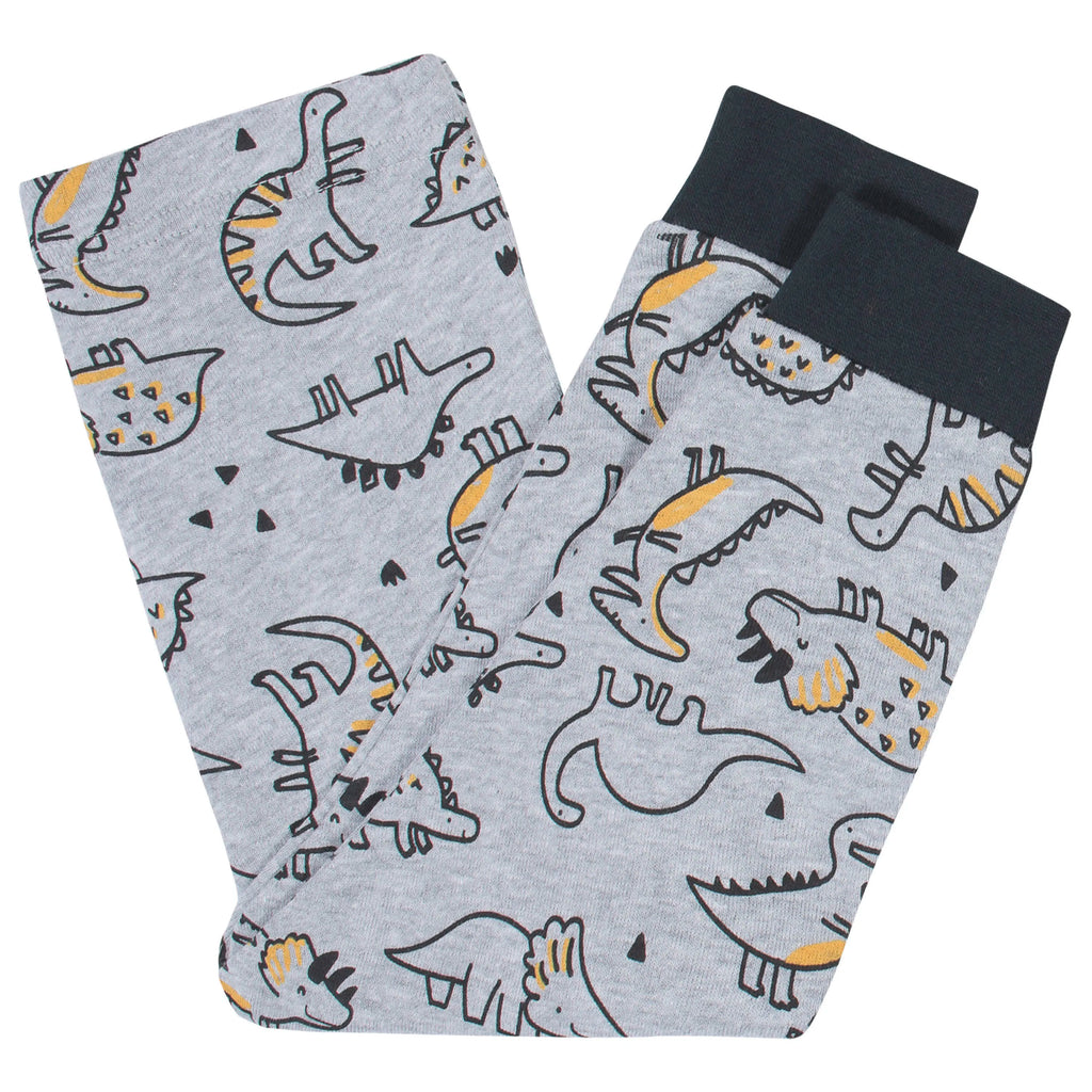 4-Piece Infant & Toddler Boys Dino Snug Fit Cotton Pajamas