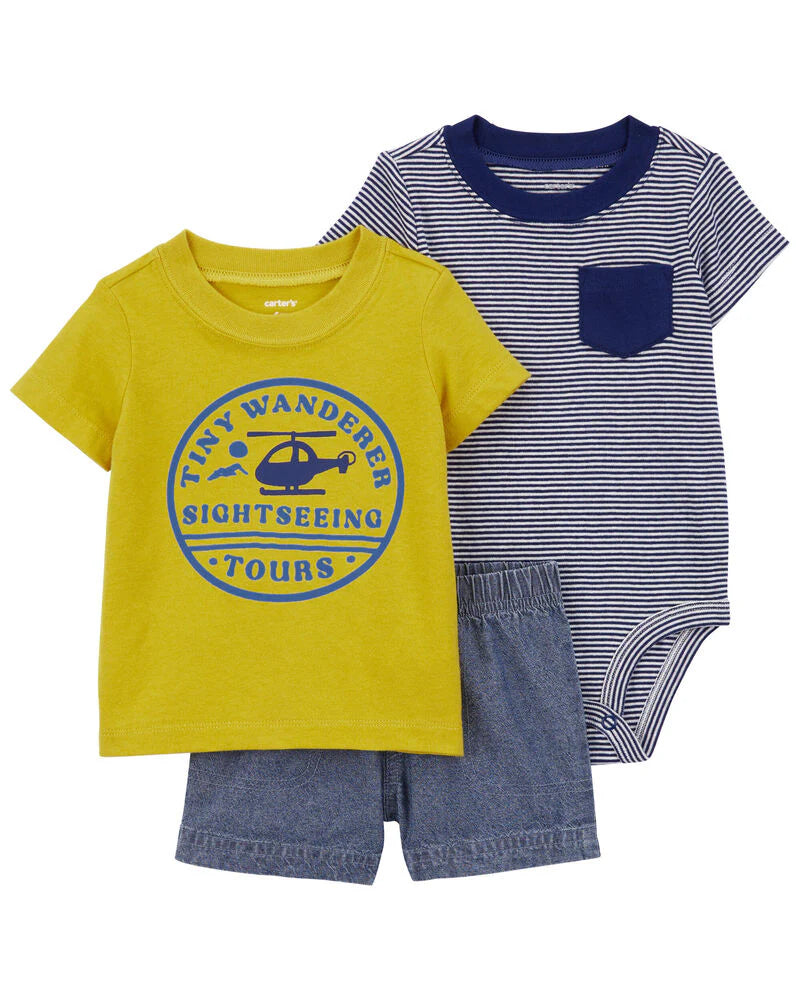 Carter's 3-Piece Little Short Set
