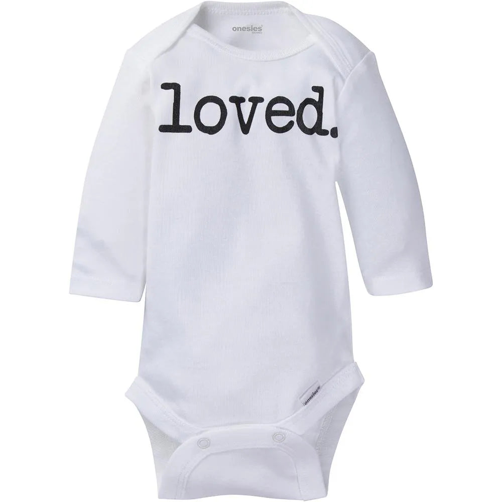 6-Pack Baby Neutral Long Sleeve Onesies Brand Bodysuits