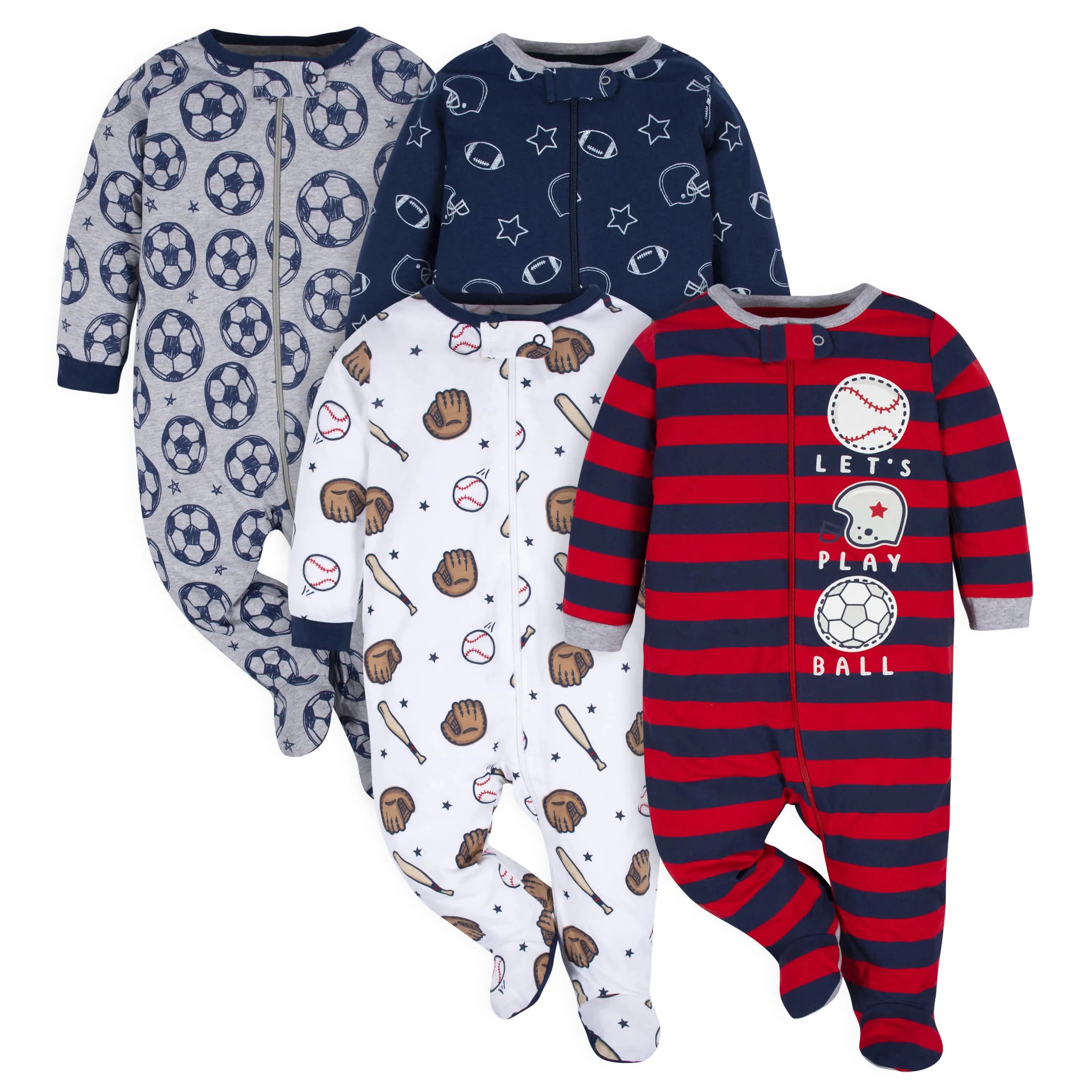 4-Pack Baby Boys All Star Sleep 'N Plays