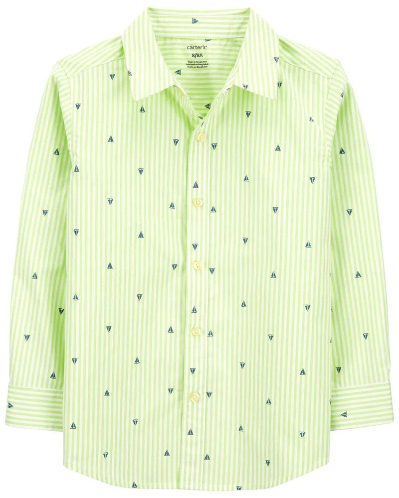 Carter's Sailboat Button-Down Shirt