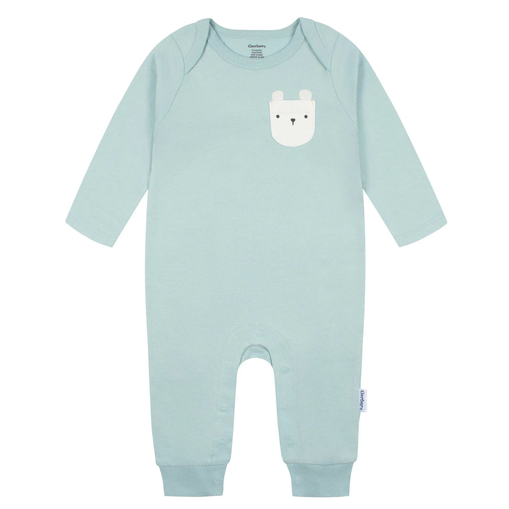 2-Pack Baby Boys Polar Bear Rompers