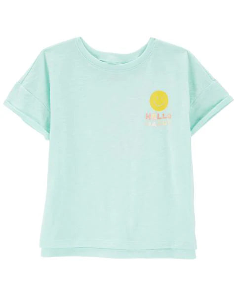 Carter's Kid Hello Happy Sun Graphic Tee with 2-Pack Bike Shorts
