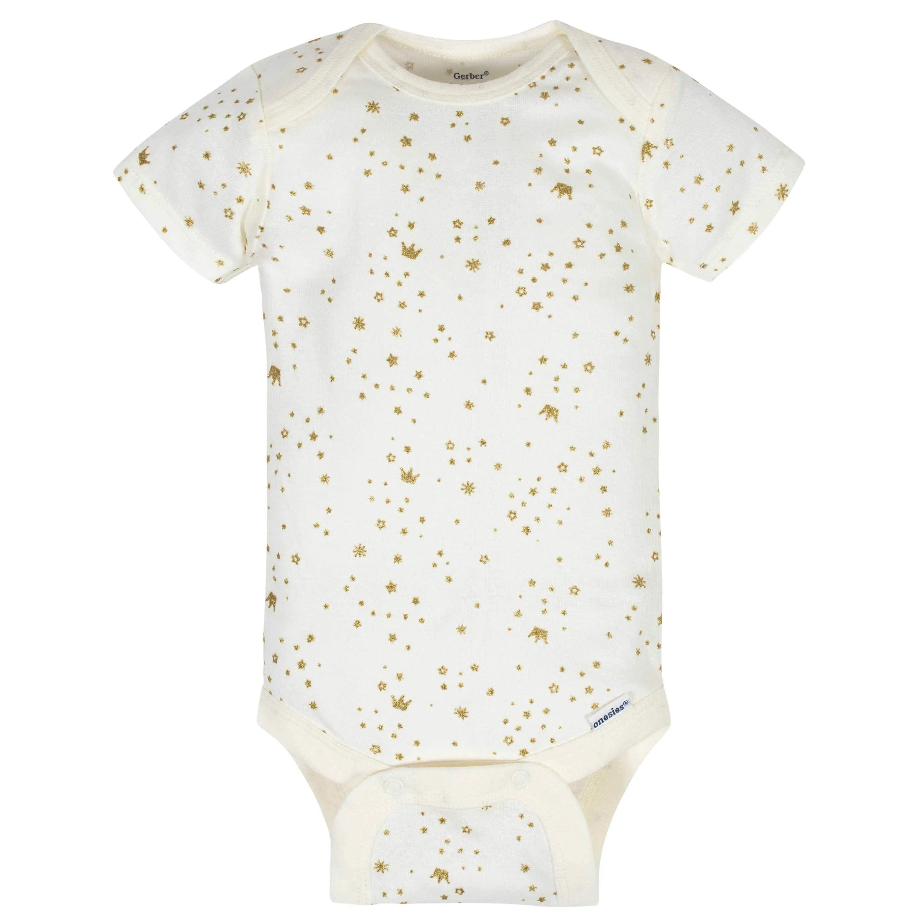 8-Pack Baby Girls Princess Short Sleeve Onesies Bodysuits