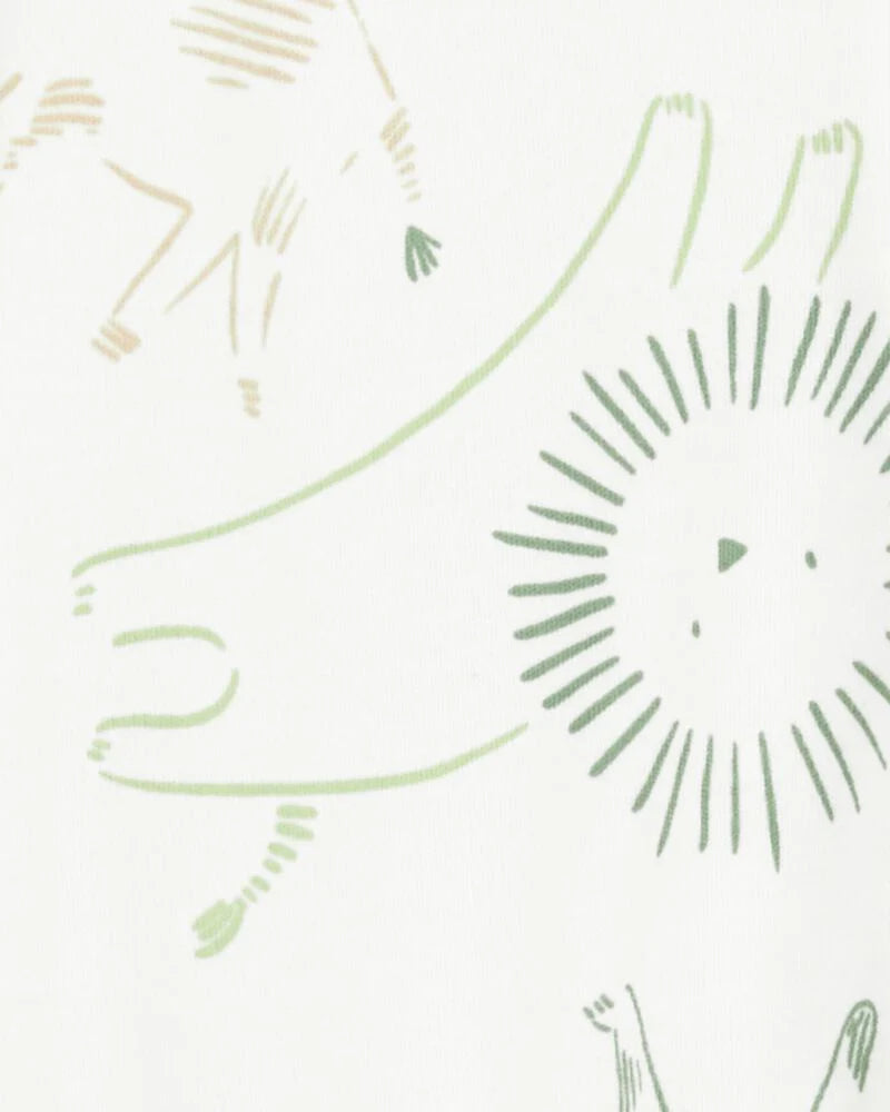 Carter's Baby Animal Print Snap-Up Cotton Sleep and Play