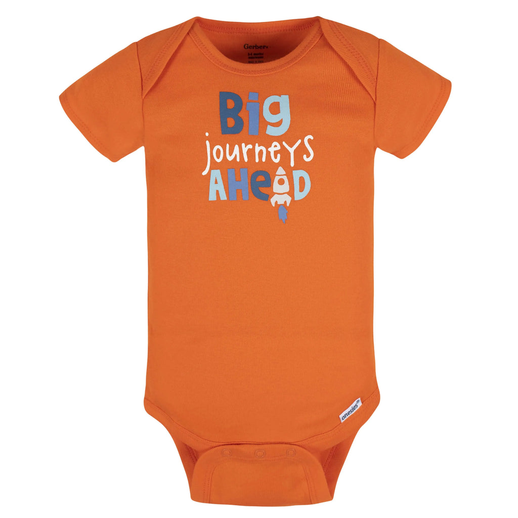 8-Pack Baby Boys Space Explorer Onesies Bodysuits