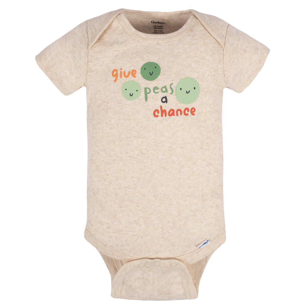 8-Pack Baby Neutral Happy Veggies Onesies Bodysuits