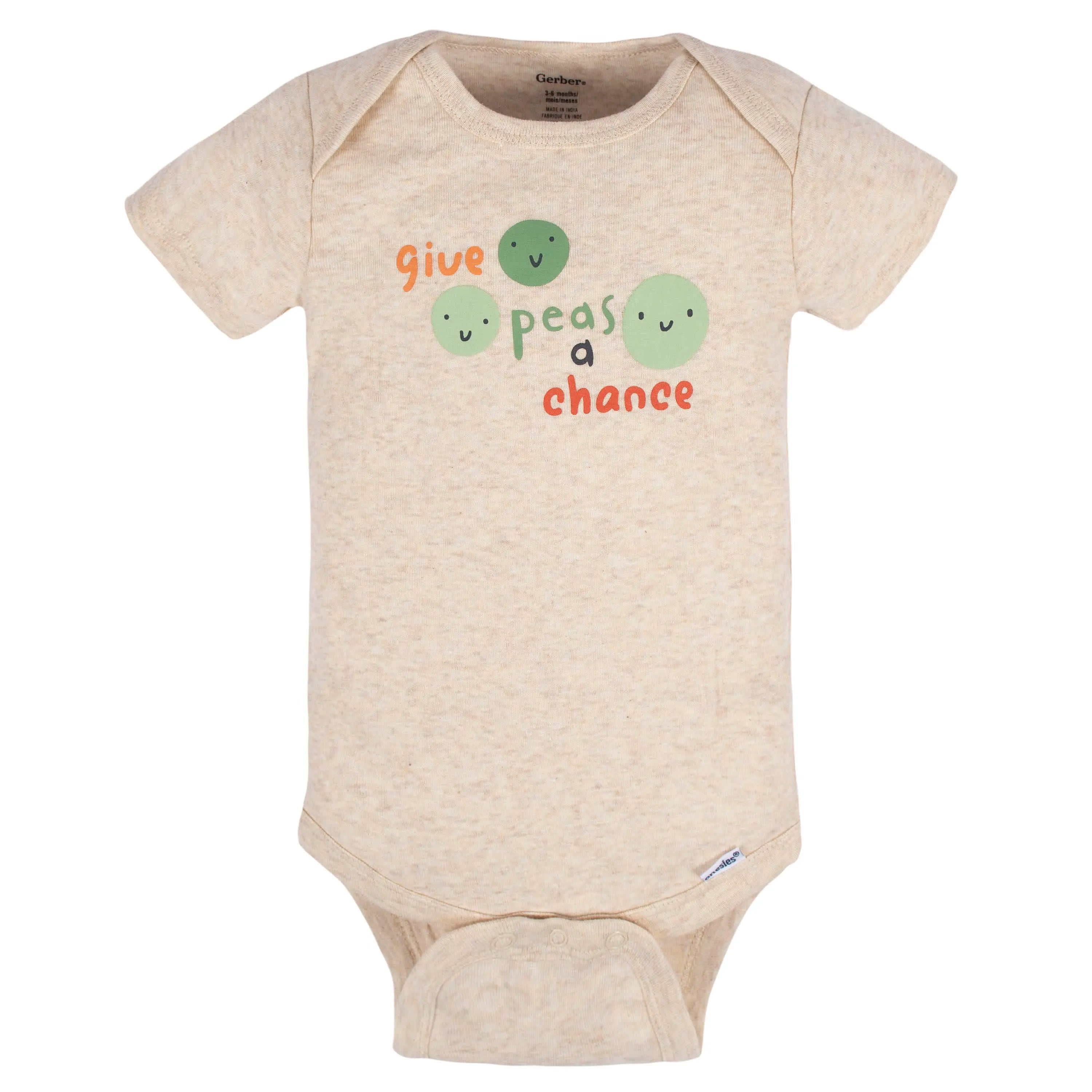 8-Pack Baby Neutral Happy Veggies Onesies Bodysuits