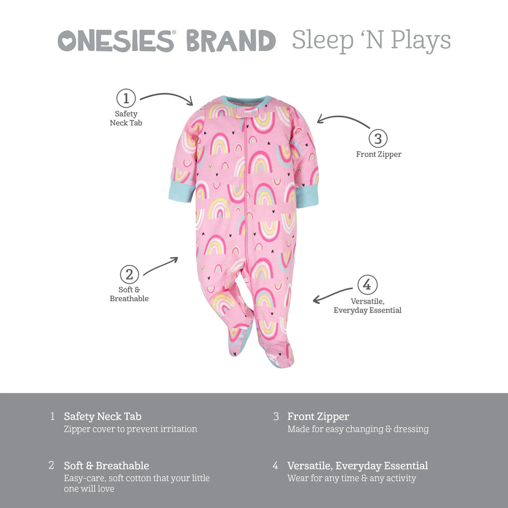 4-Pack Baby Girls Unicorns Sleep 'N Plays