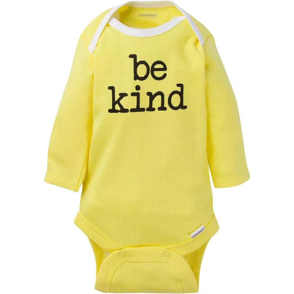 6-Pack Baby Neutral Long Sleeve Onesies Brand Bodysuits