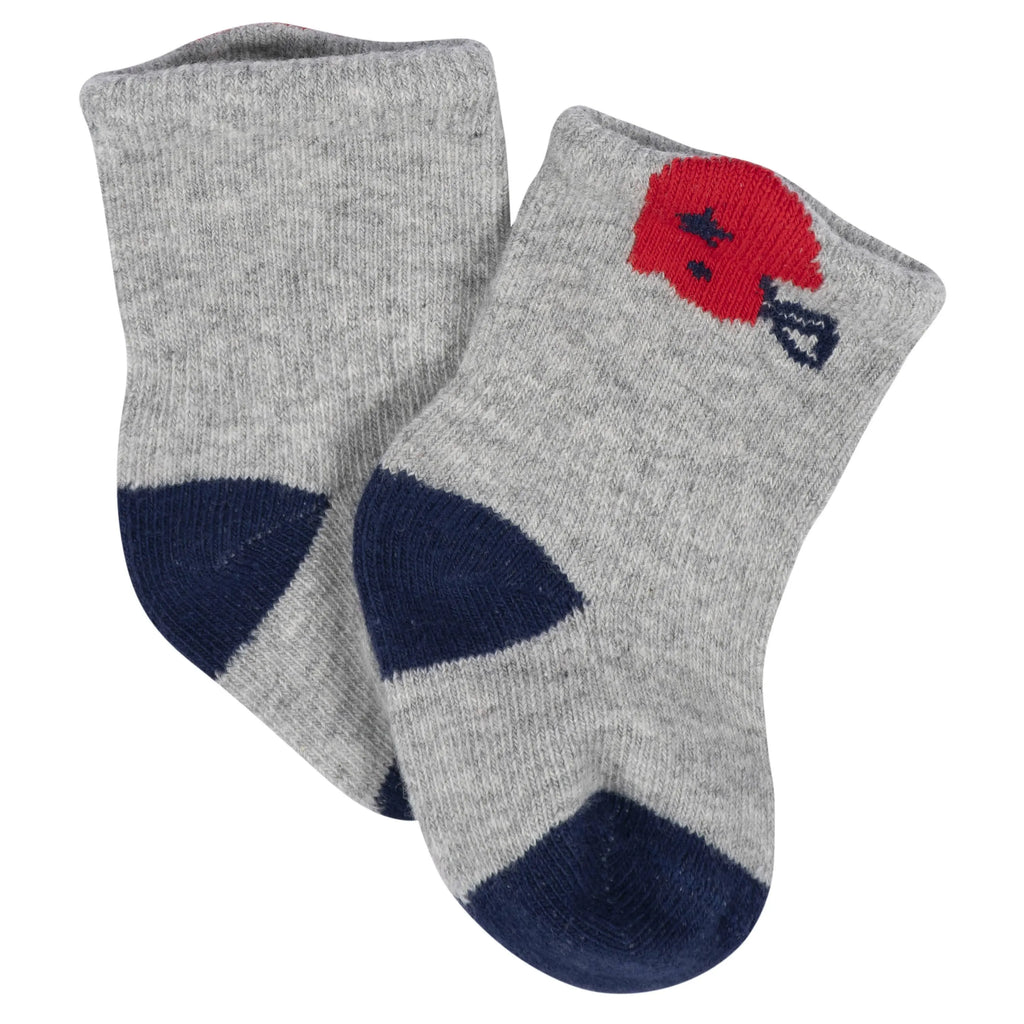 8-Pack Baby Boys All Star Jersey Wiggle Proof Socks