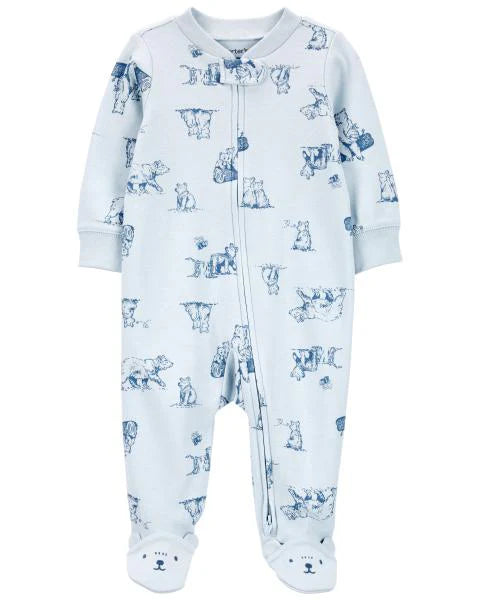 Carter's Bear 2-Way Zip Cotton Sleep & Play