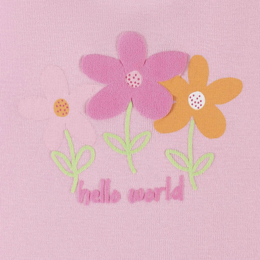 4-Pack Baby Girls Summer Blossom Short Sleeve Onesies Bodysuits