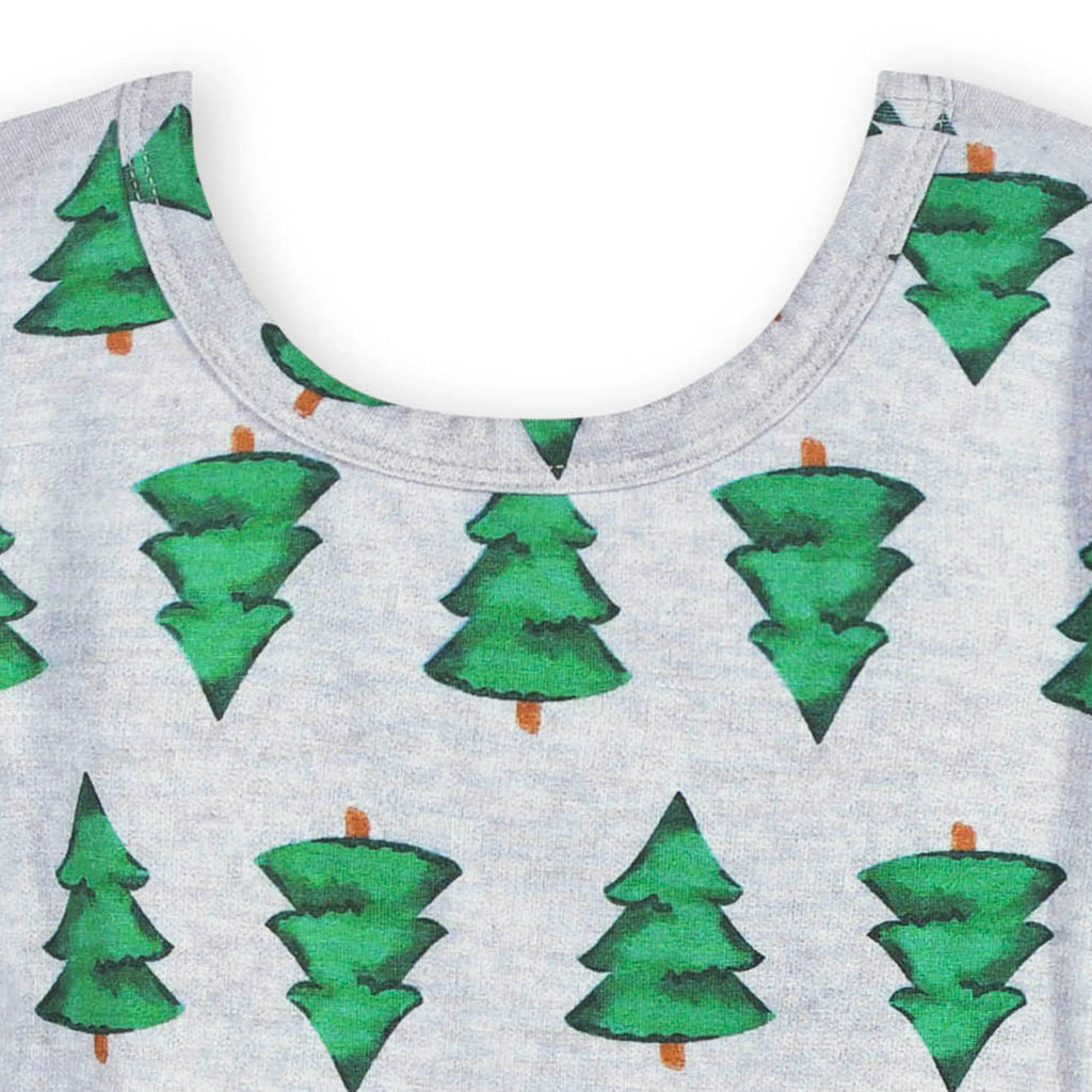 Infant & Toddler Girls Spruce Buttery Soft Viscose Made from Eucalyptus Holiday Twirl Dress