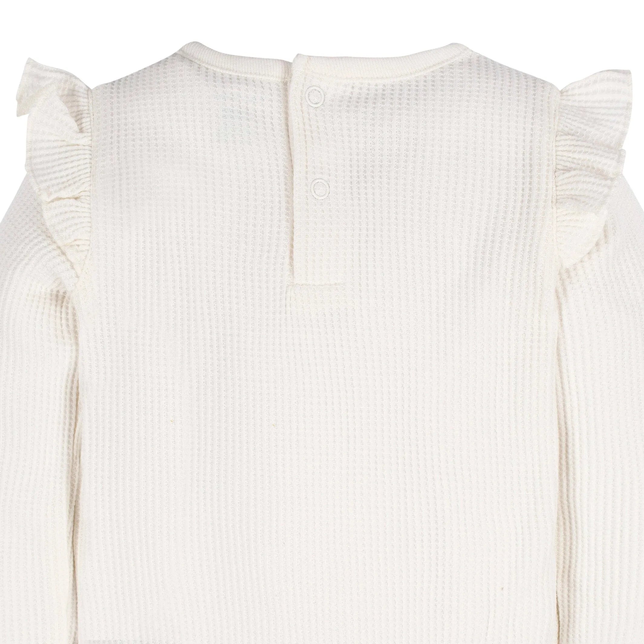 2-Pack Baby Girls Flower Toss Long Sleeve Onesies Bodysuits