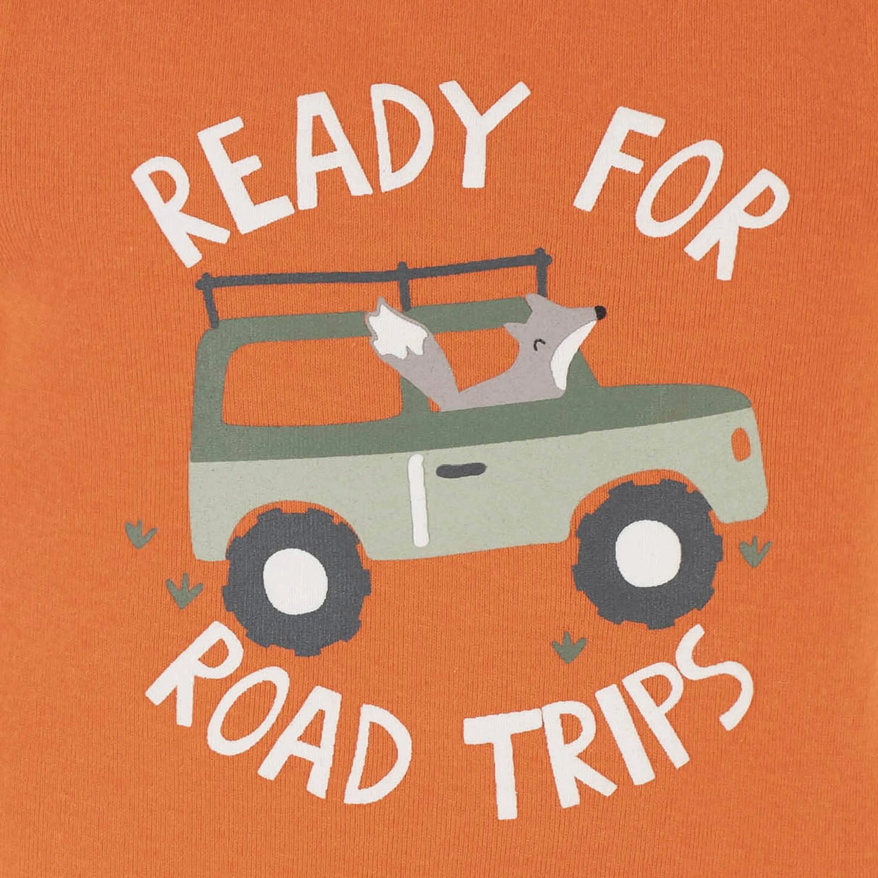 4-Piece Baby Boys Camping Fun Onesies Bodysuit, Tee, Shorts & Pant Set