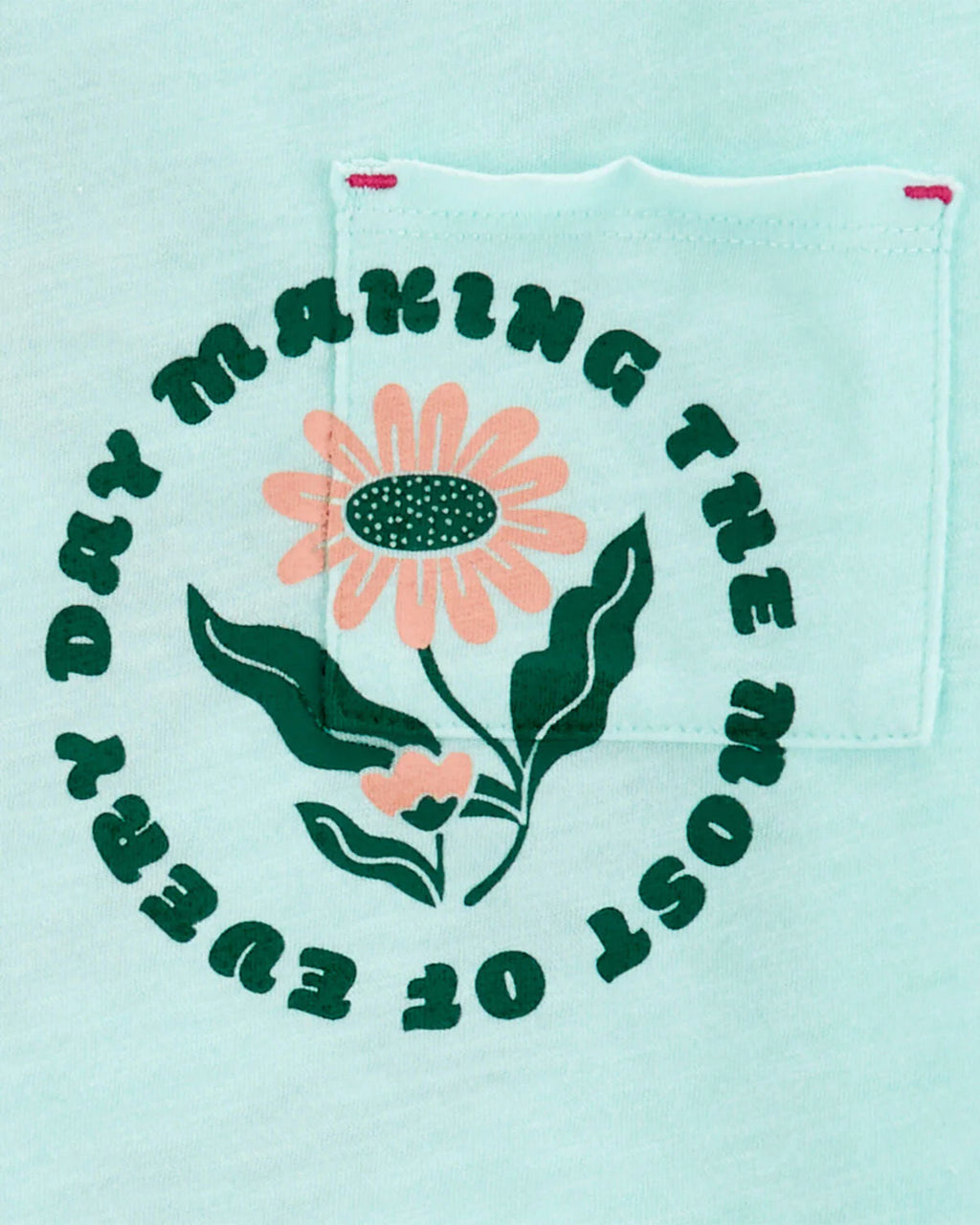 Carter's Kid Floral Pocket Tee with Tie-Dye Pull-On French Terry Shorts