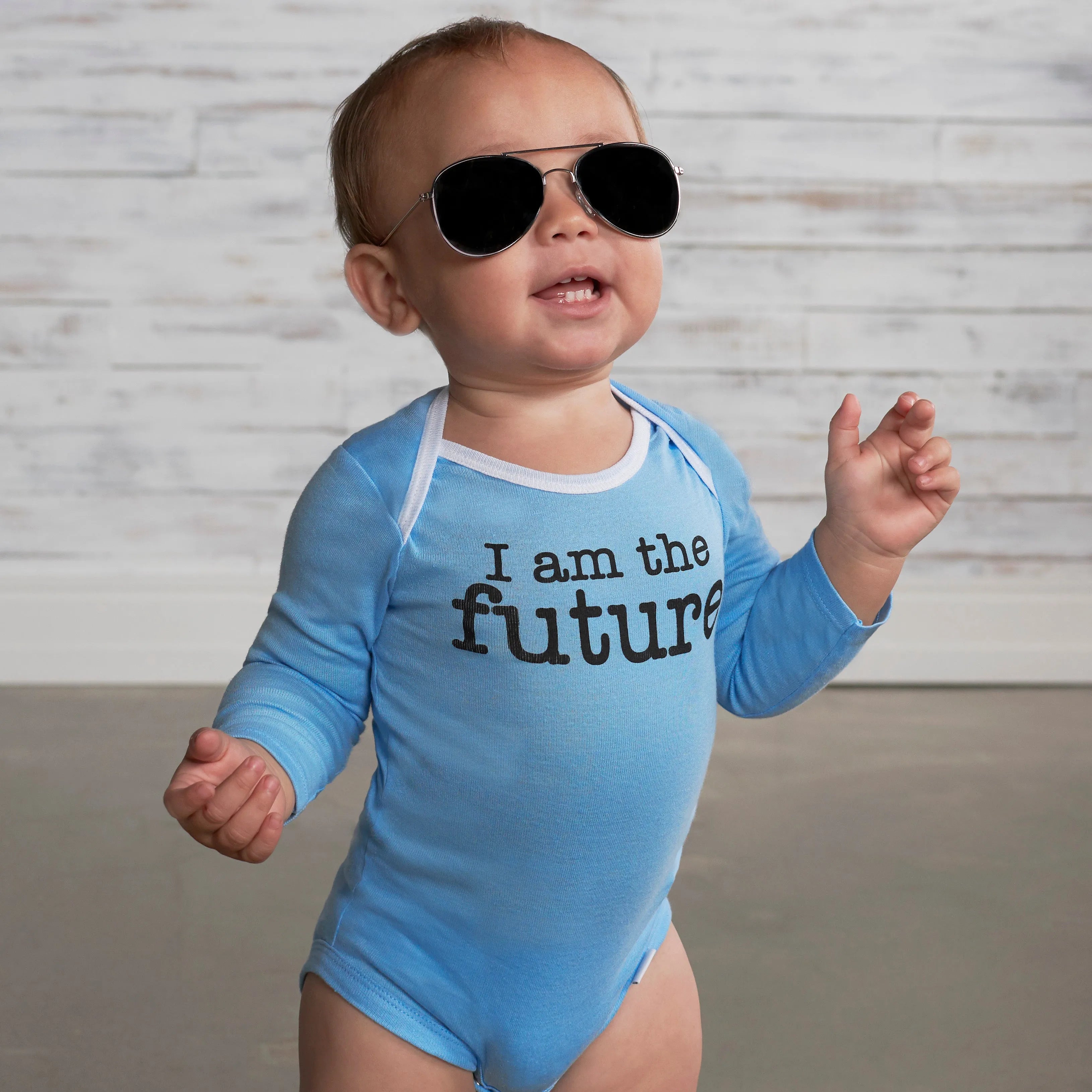 6-Pack Baby Neutral Long Sleeve Onesies Brand Bodysuits