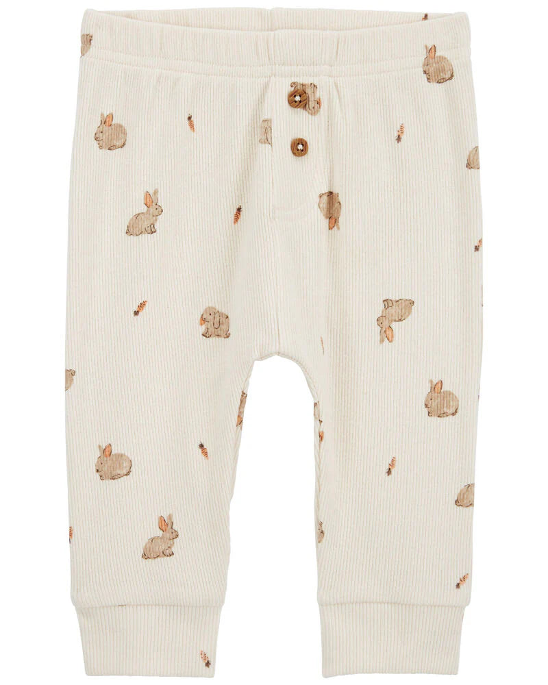 Carter's 2-Piece Bunny Long-Sleeve Tee & Pant Set