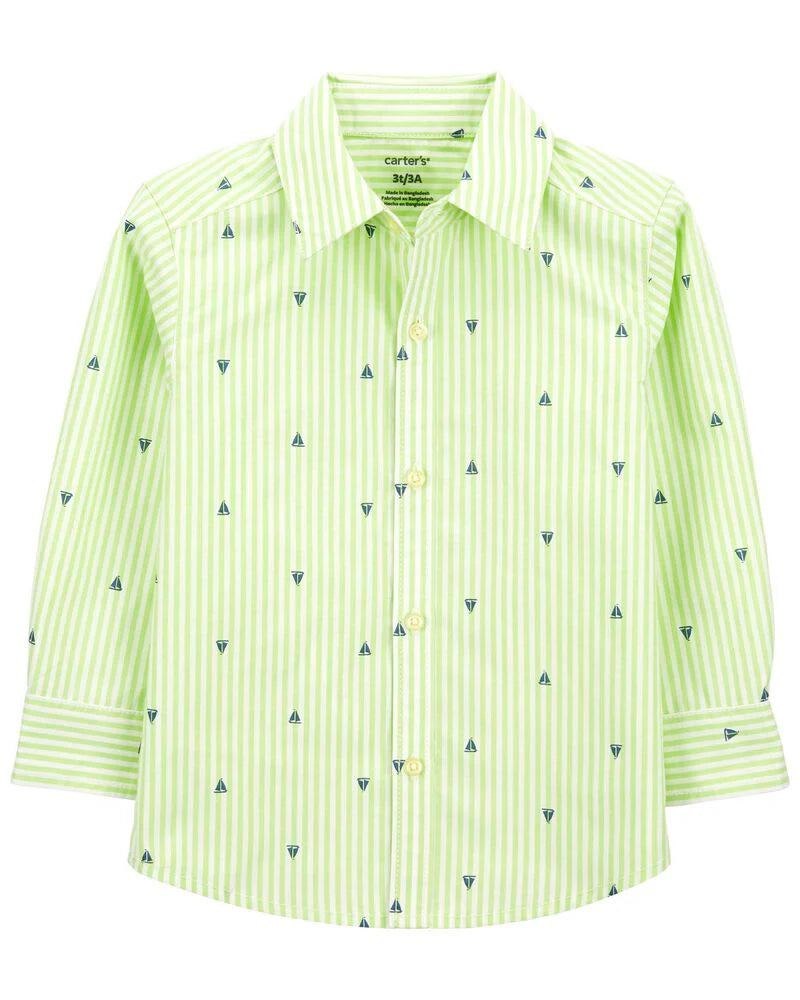 Carter's Sailboat Button-Down Shirt