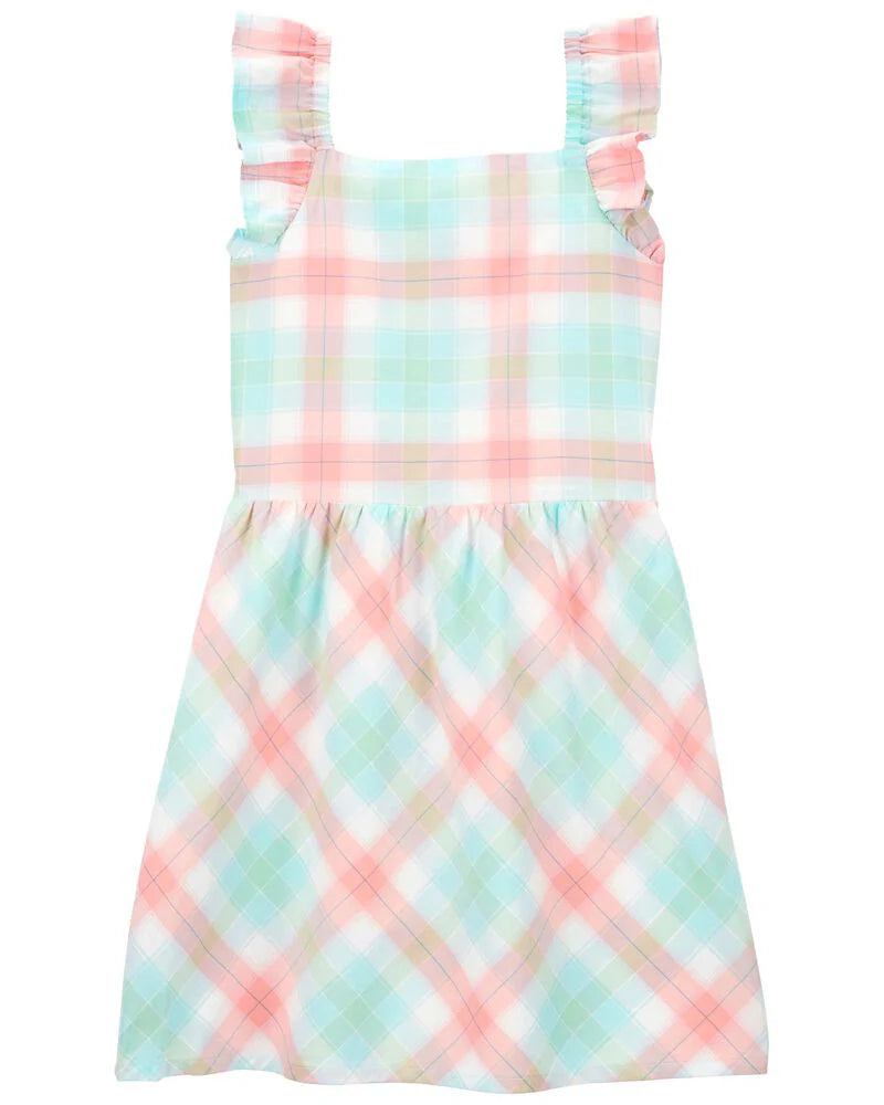 Carter's Plaid Flutter Dress