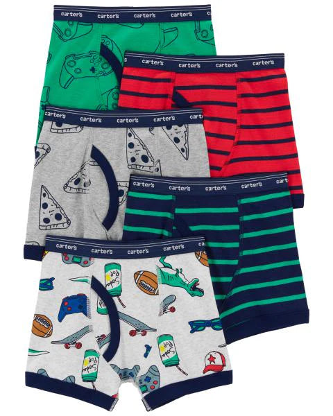 Carter's 5-Pack Cotton Boxer Briefs Underwear