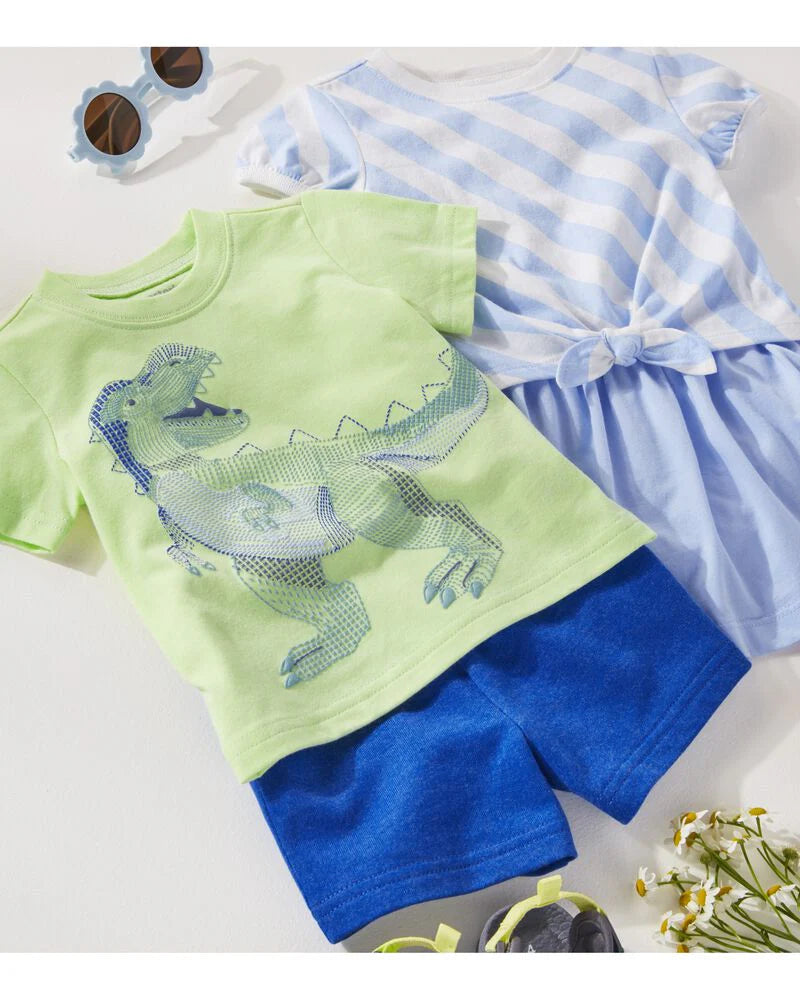 Carter's 2-Piece Dinosaur Tee & Short Set