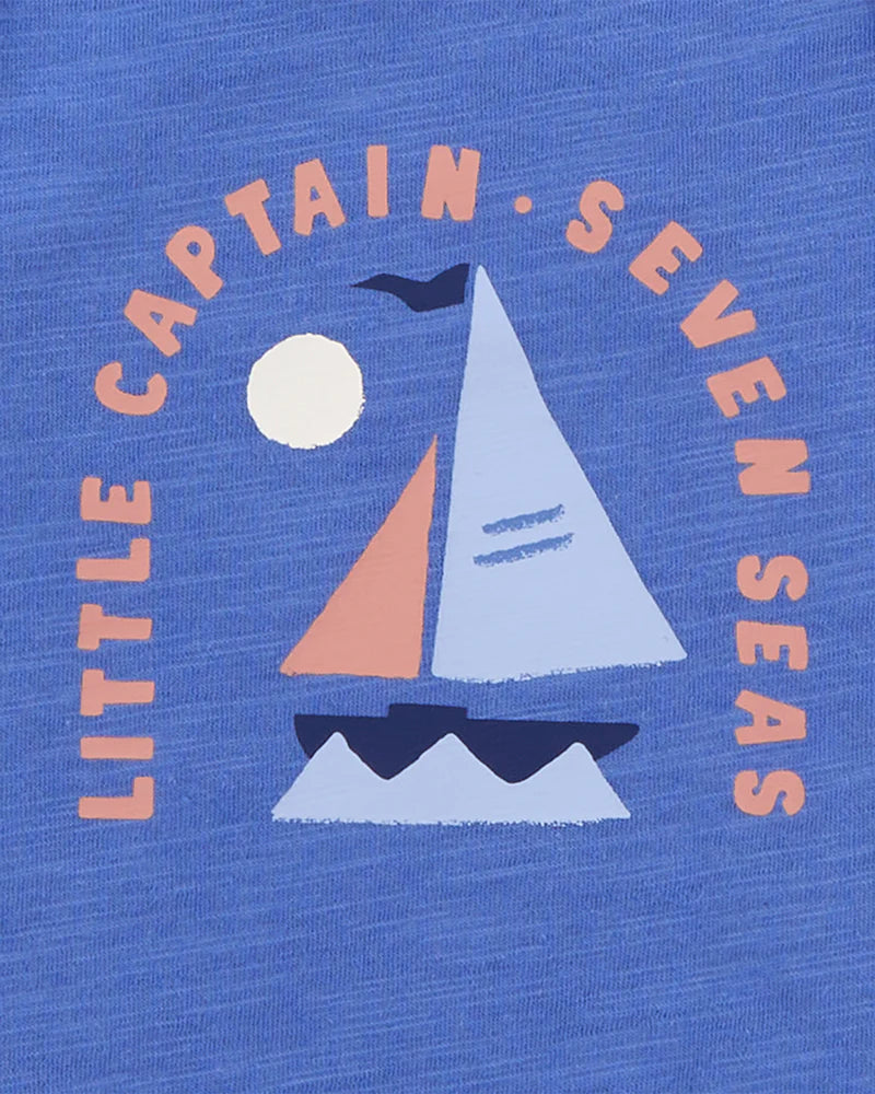 Carter's 5-Pack Short-Sleeve Sea Print Bodysuits