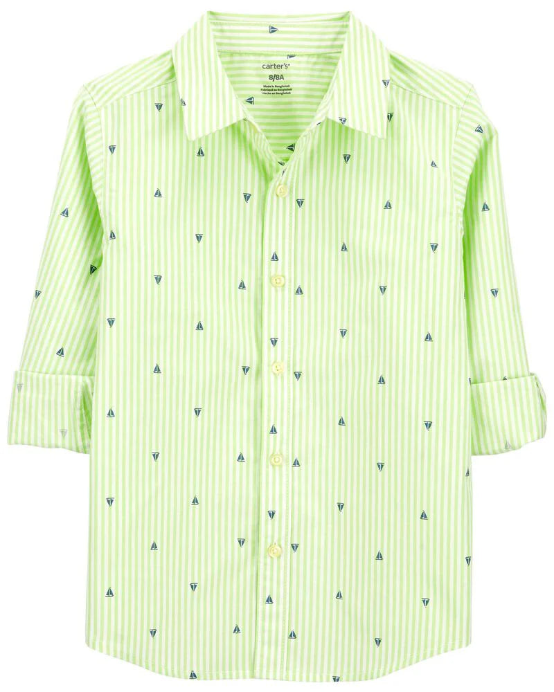 Carter's Sailboat Button-Down Shirt
