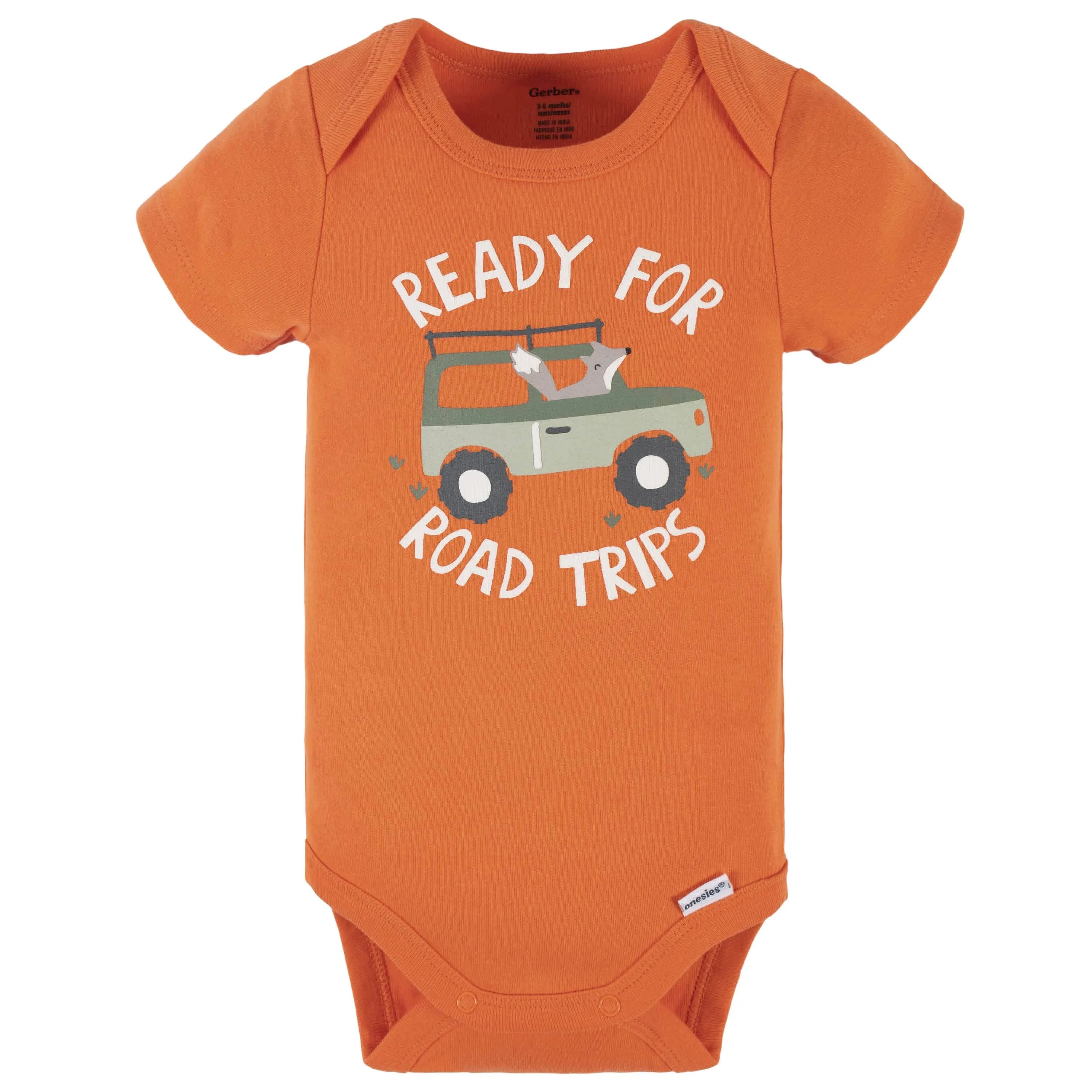 4-Piece Baby Boys Camping Fun Onesies Bodysuit, Tee, Shorts & Pant Set