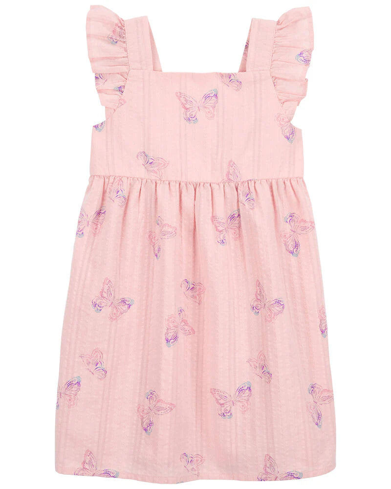 Oshkosh Butterfly Print Flutter Dress