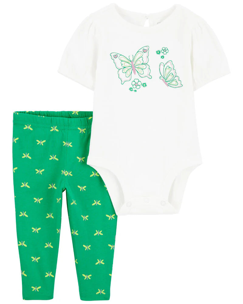 Carter's 2-Piece Butterfly Bodysuit Pant Set