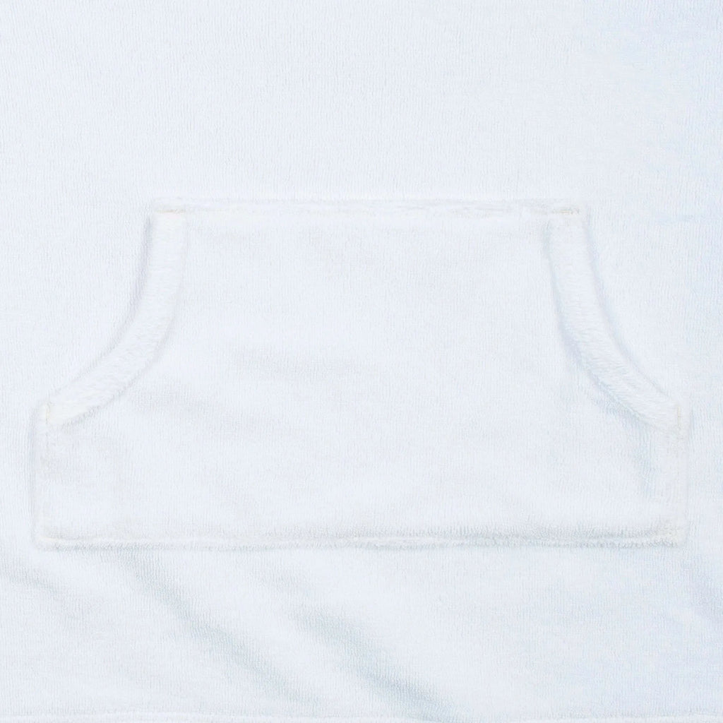 Baby & Toddler Girls White Hooded Kangaroo Pocket Terry Coverup