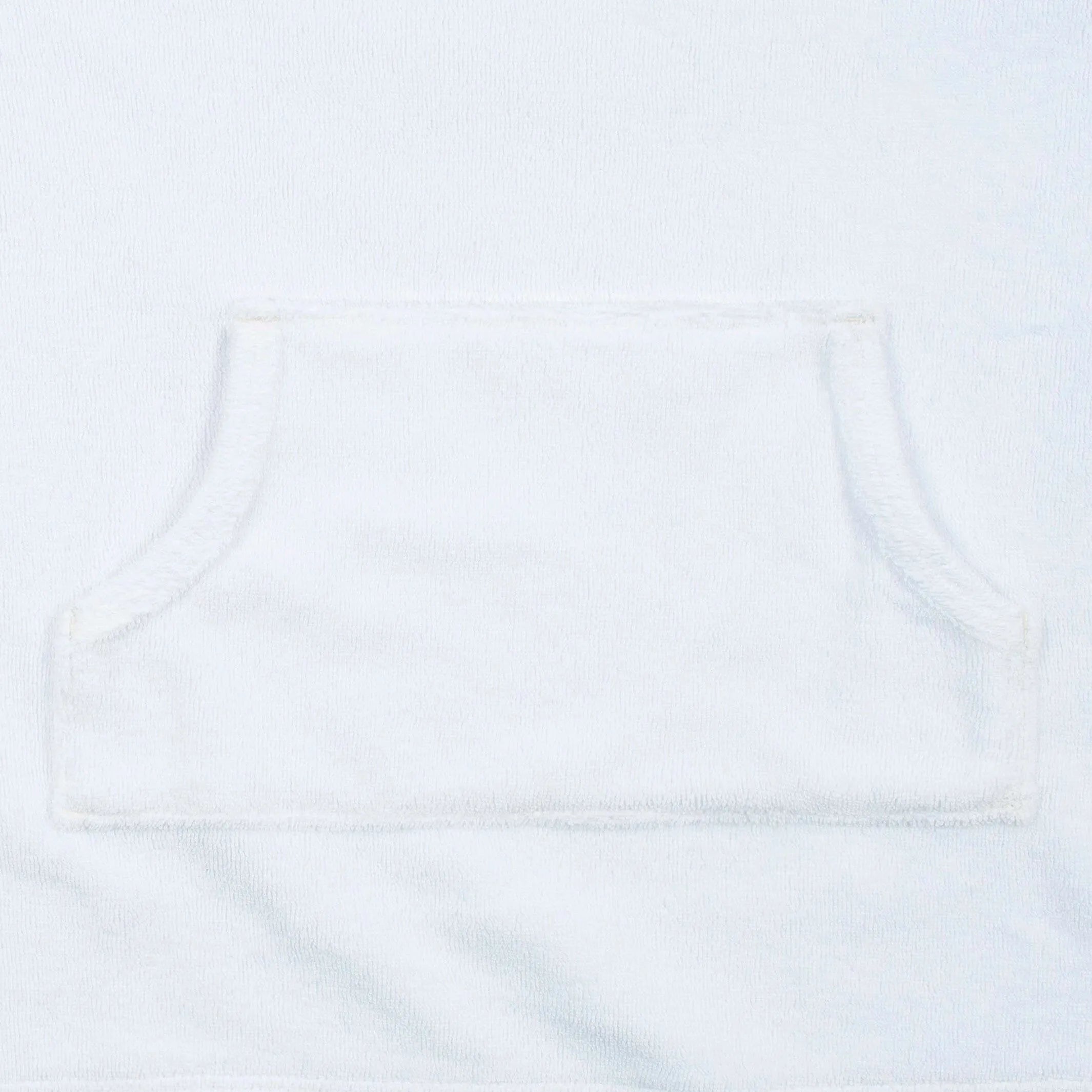 Baby & Toddler Girls White Hooded Kangaroo Pocket Terry Coverup