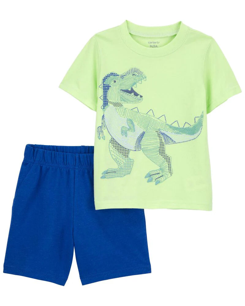 Carter's 2-Piece Dinosaur Tee & Short Set