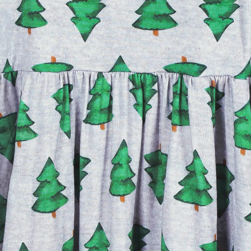 Infant & Toddler Girls Spruce Buttery Soft Viscose Made from Eucalyptus Holiday Twirl Dress