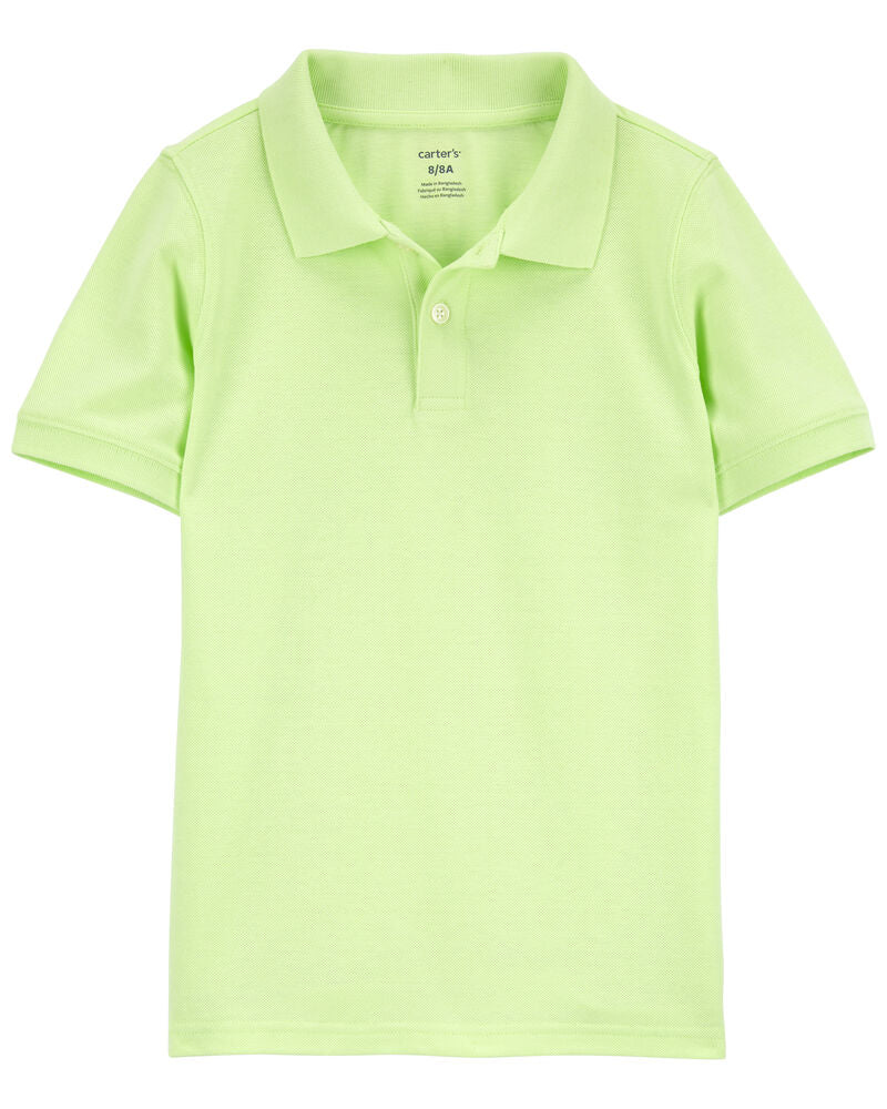 Carter's Ribbed Collar Polo Shirt