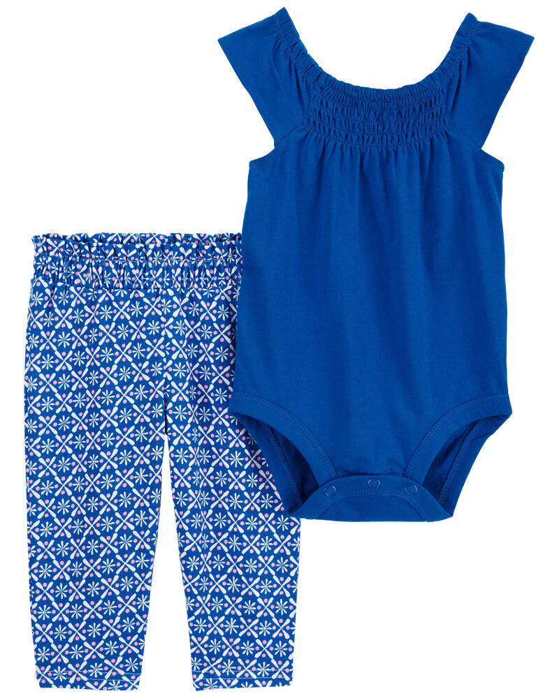 Carter's 2-Piece Smocked Bodysuit Pant Set