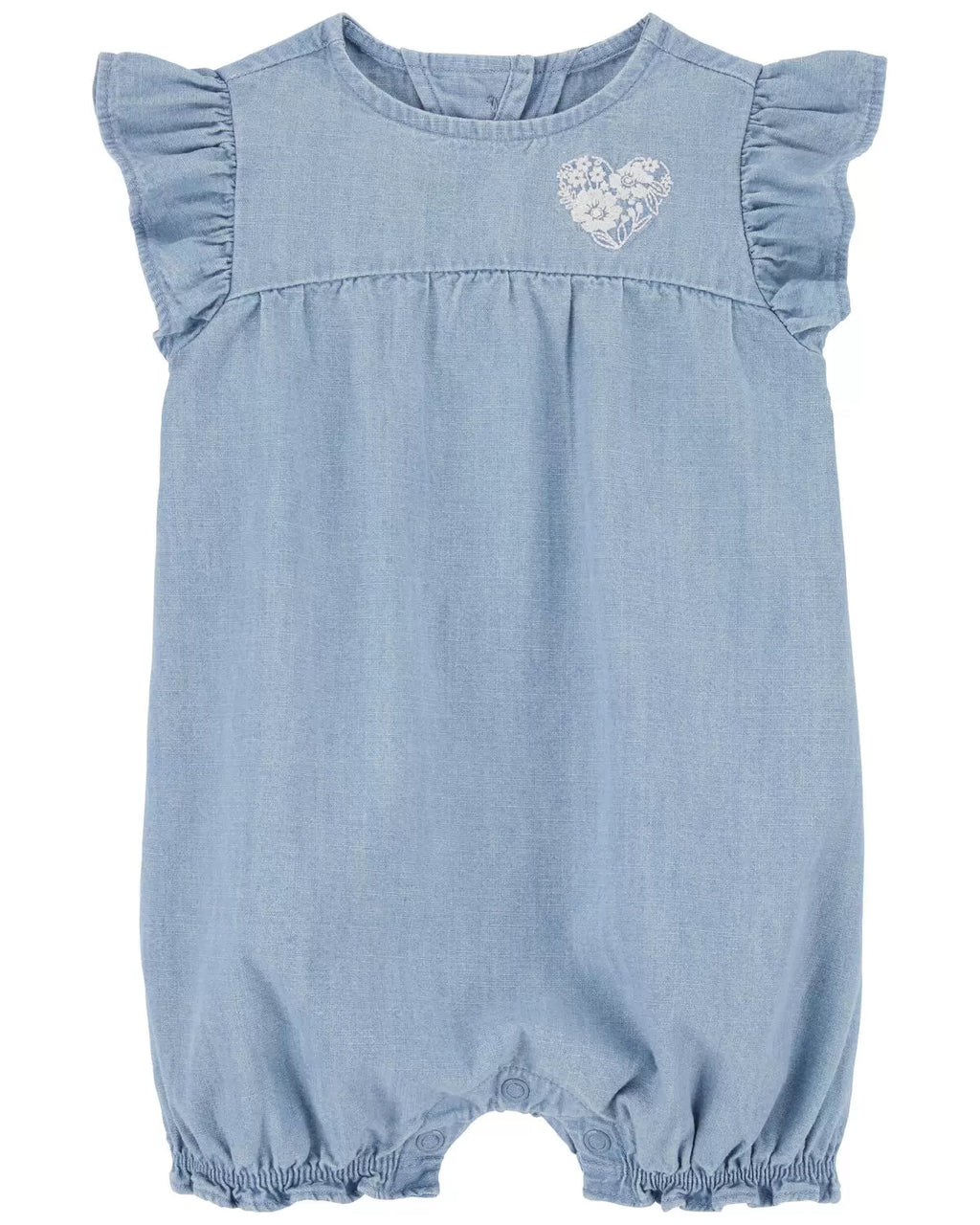 Carter's Baby Chambray Flutter Romper