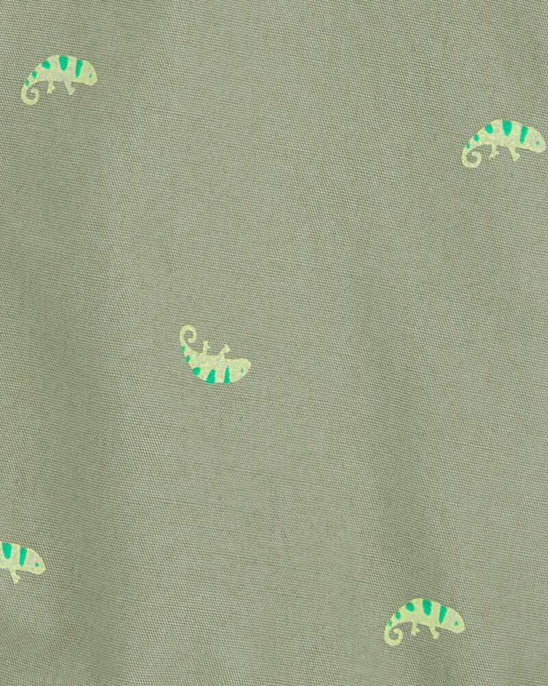 Carter's Chameleon Canvas Romper