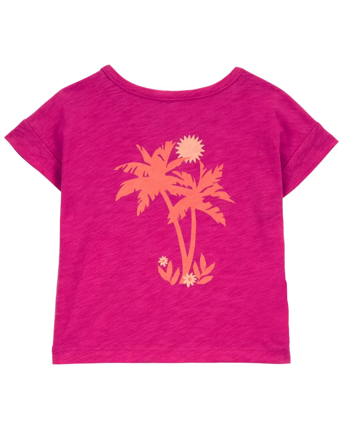 Carter's Baby All Smiles Pocket Tee with Floral Pull-On Knit Gauze Shorts