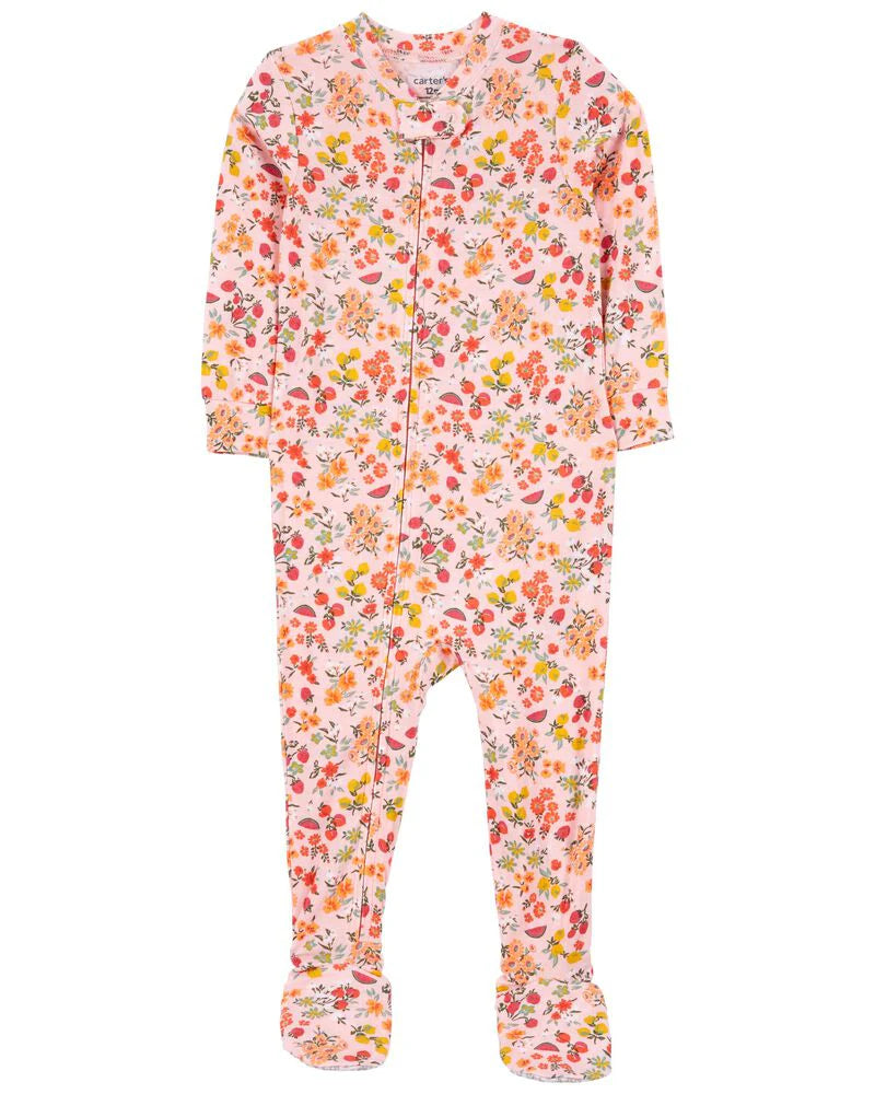 Carter's Baby 1-Piece Floral LENZING™ ECOVERO™ Footie PJs