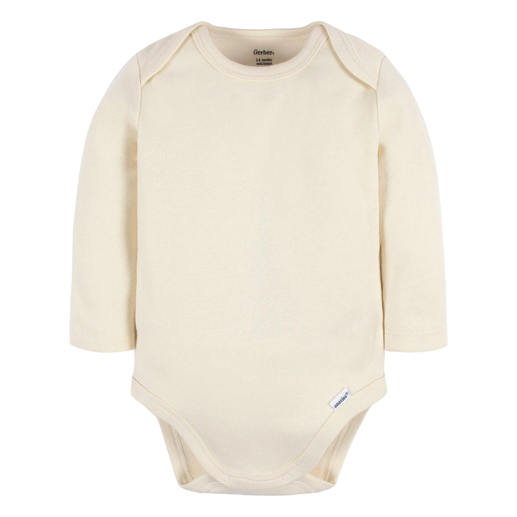 5-Pack Baby Natural Premium Long Sleeve Onesies Bodysuits