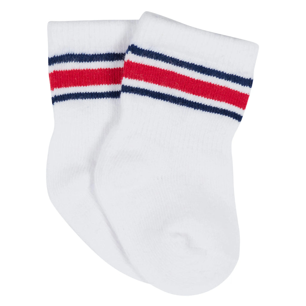 12-Pack Baby & Toddler Boys Construction Zone Jersey Crew Wiggle Proof Socks